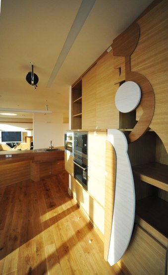 Дизайн интерьера квартиры в стиле контемпорари. Кухня