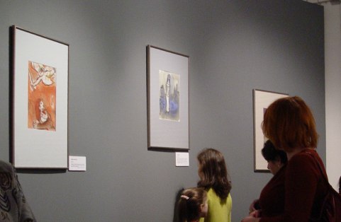Выставка Марка Шагала в Государственном музее истории России. Дизайн интерьера экспозиции